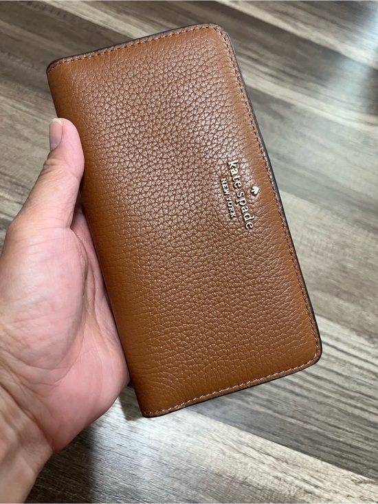 kate spade Handbags - Kate Spade Brown bifold Pebbled leather wallet